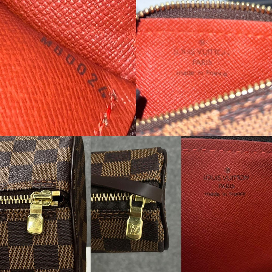 Louis Vuitton Damier Ebene canvas cosmetic pouch