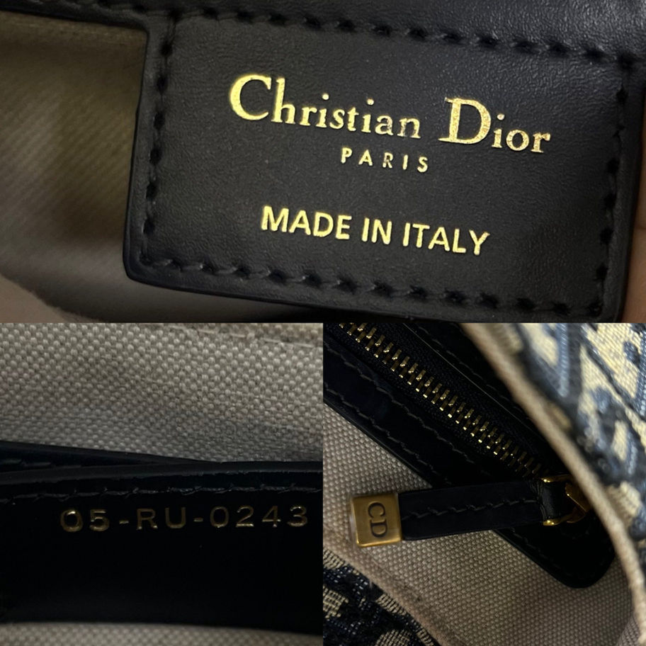 Christian Dior Saddle Medium Bag Stamp and Zip View