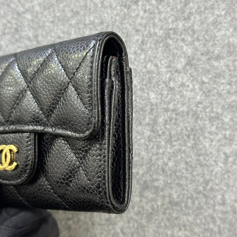 Black Chanel Mini Flap wallet