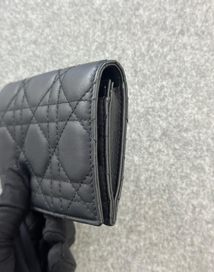 Christian Dior Card Flap Holder Side View