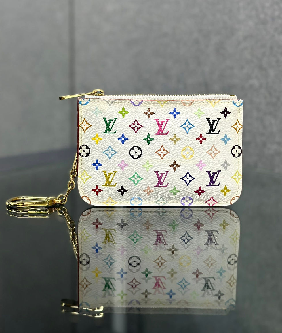 Louis Vuitton Pochette Cles Key Pouch Multicolor Back View