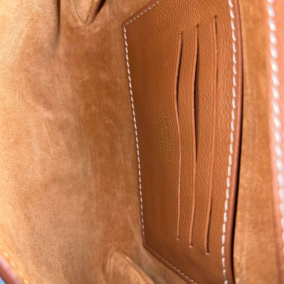 Louis Vuitton Low Key WOC in Brown Interior View