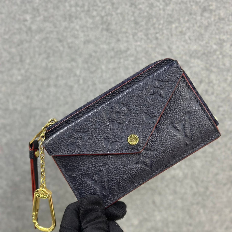 Louis Vuitton Recto Verso Card Holder in Marine Rouge Front View