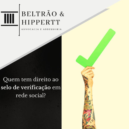 Quem tem direito ao selo de verificação em rede social?