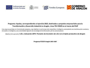 Ayudas a proyectos empresariales para la Transformación y Desarrollo Industrial de Aragón