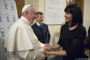 Pude compartir con el Papa Francisco la noticia más feliz. Nuestro tercer hijo.