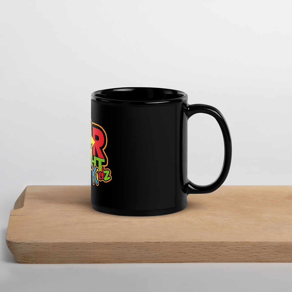 Thumbnail: Star Bright Kidz Black Glossy Mug