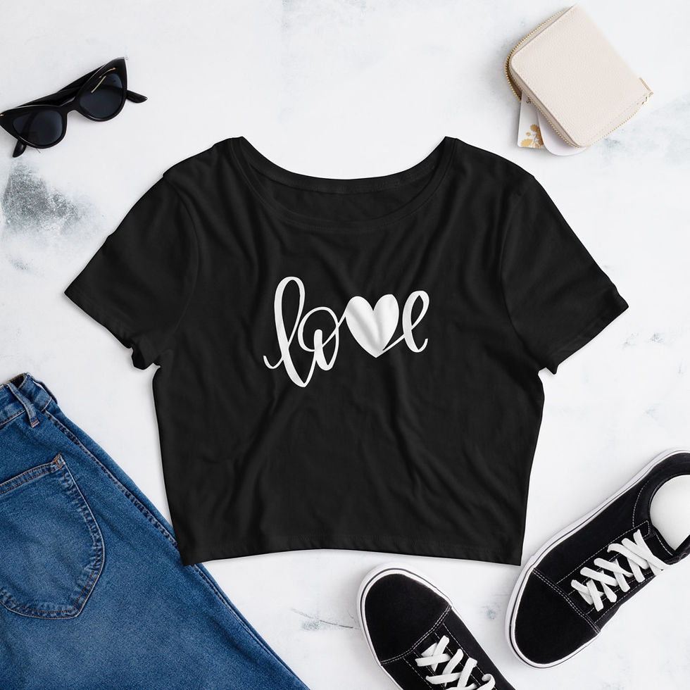 Miniatura: Crop top  love 