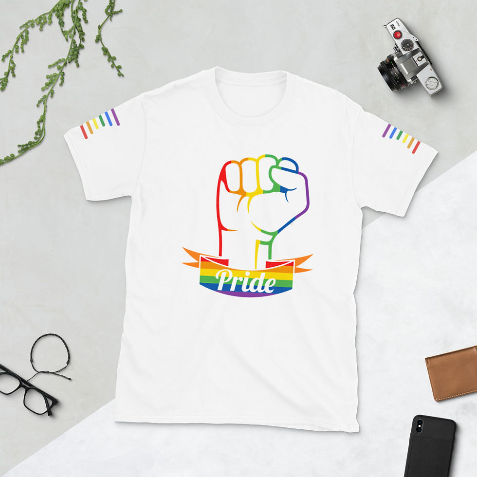 Miniatura: Camiseta unisex de manga corta orgullo gay