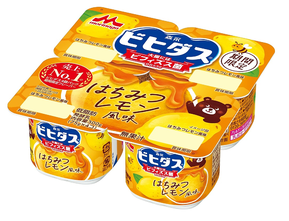 「ビヒダス ヨーグルト はちみつレモン風味 4ポット」