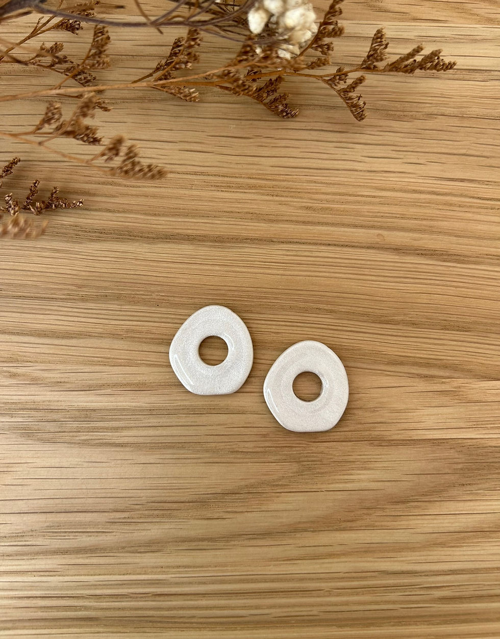 Miniature : Charms blanc perle