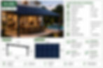 Pergola adossée solaire AXELUX 10 kWc installée sur une terrasse