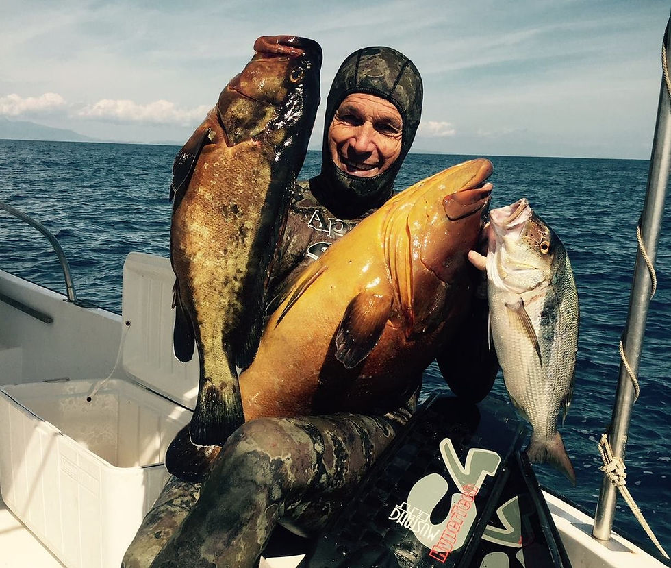 Una serata con il pluricampione del mondo di pesca in apnea: Renzo Mazzarri