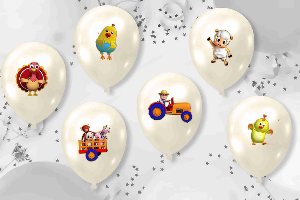 Autocolantes para balões Farmees