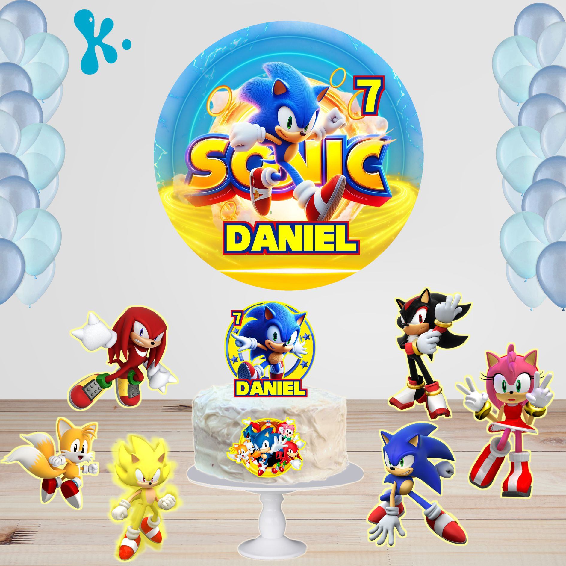 Kit de Festa Básico 2 Sonic 2