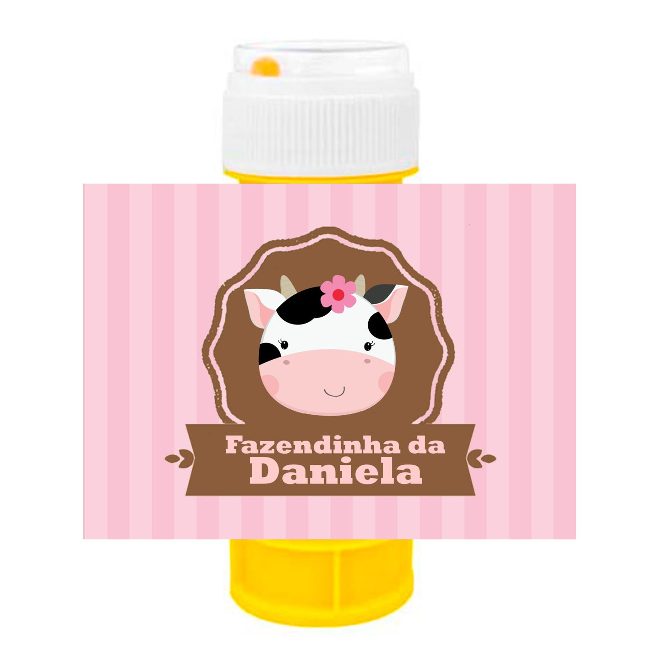 Autocolante para Bolinha de Sabão Quintinha rosa