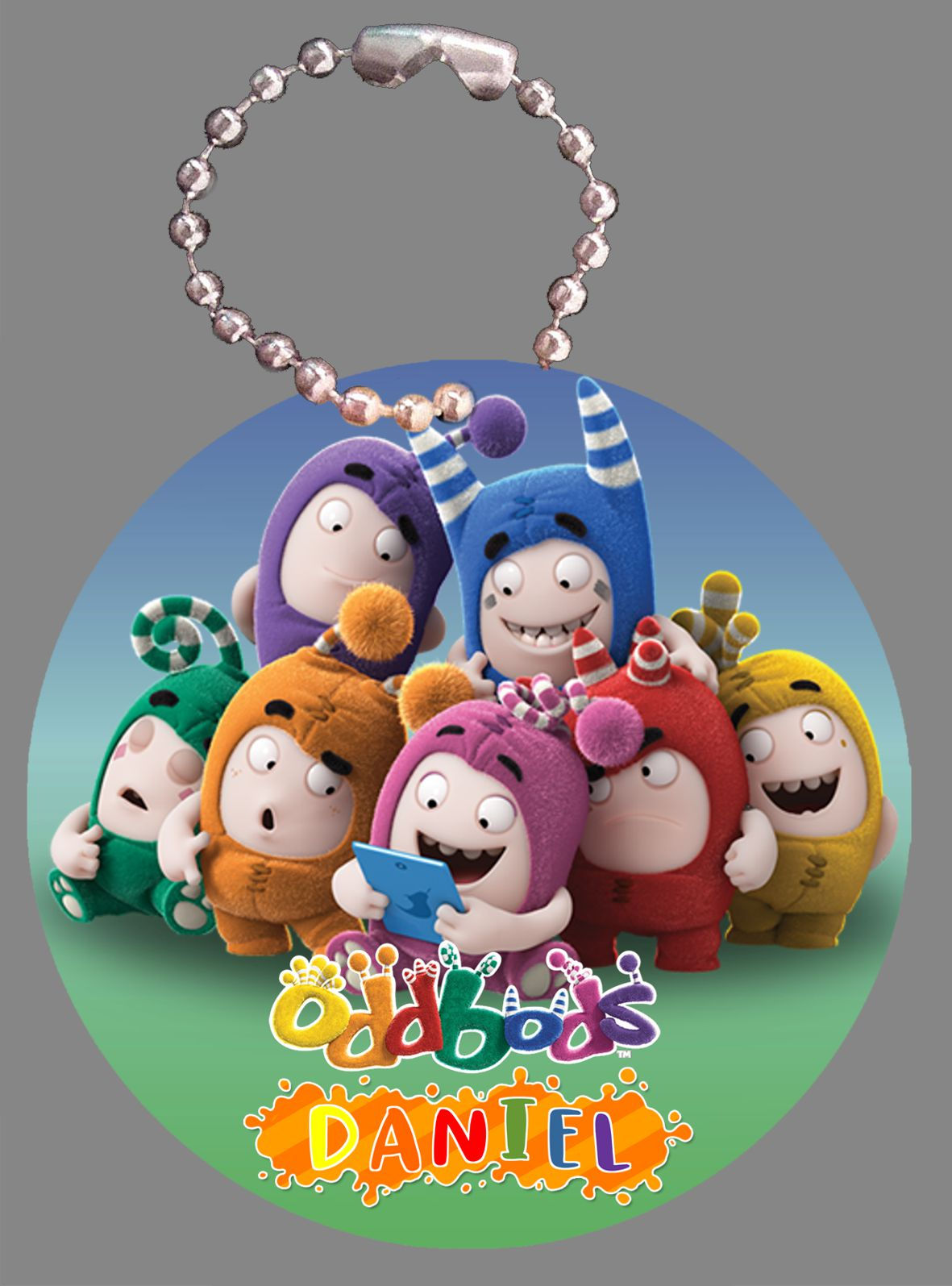 Tag com correntinha Oddbods