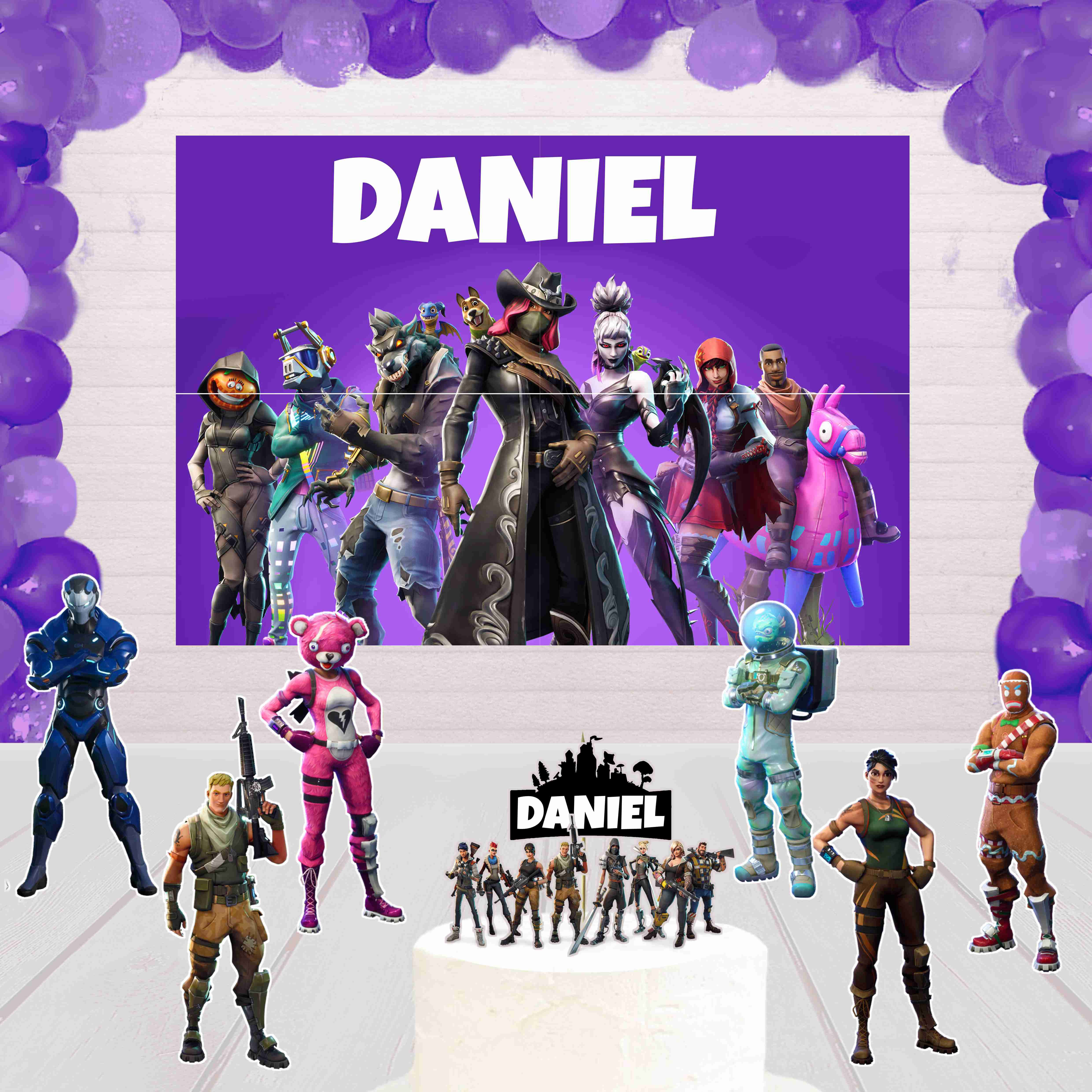 Kit de Festa Básico 1 Kit Básico 1 Fortnite 1