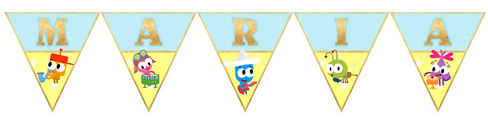 Bandeirolas com Nome Choopies | BabyTV