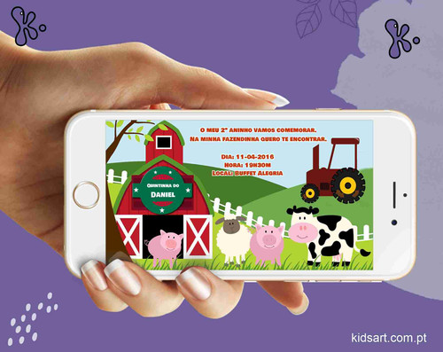 Convite Digital Animais Da Quinta 12 KidsArt convite-digital-animais-da-quinta-12-kidsart