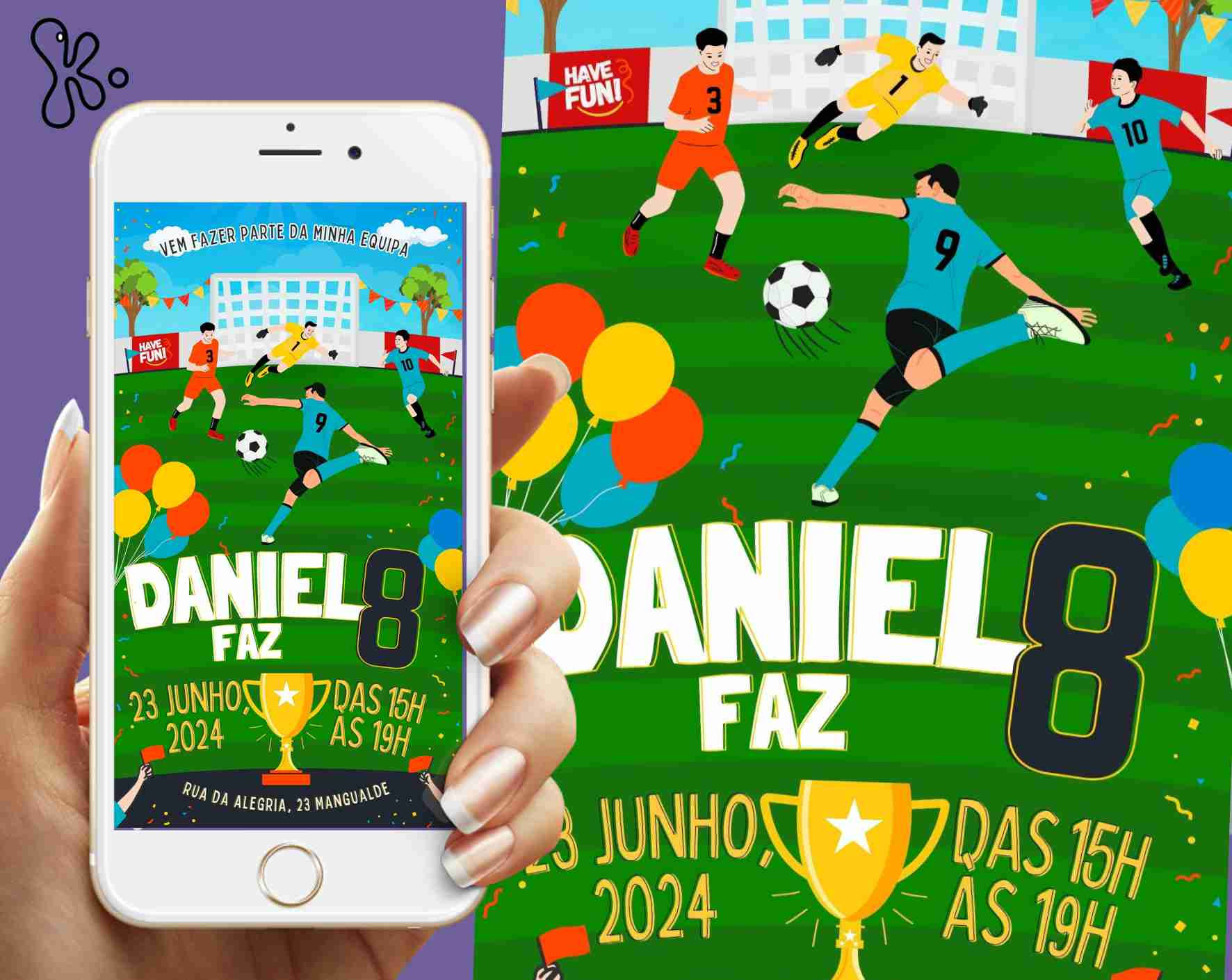 Convite Digital Futebol 4