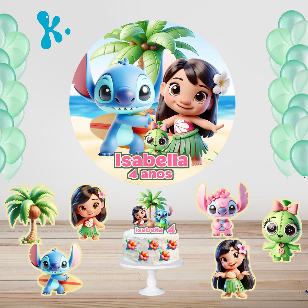 Kit de Festa Básico 2 Lilo & Stitch