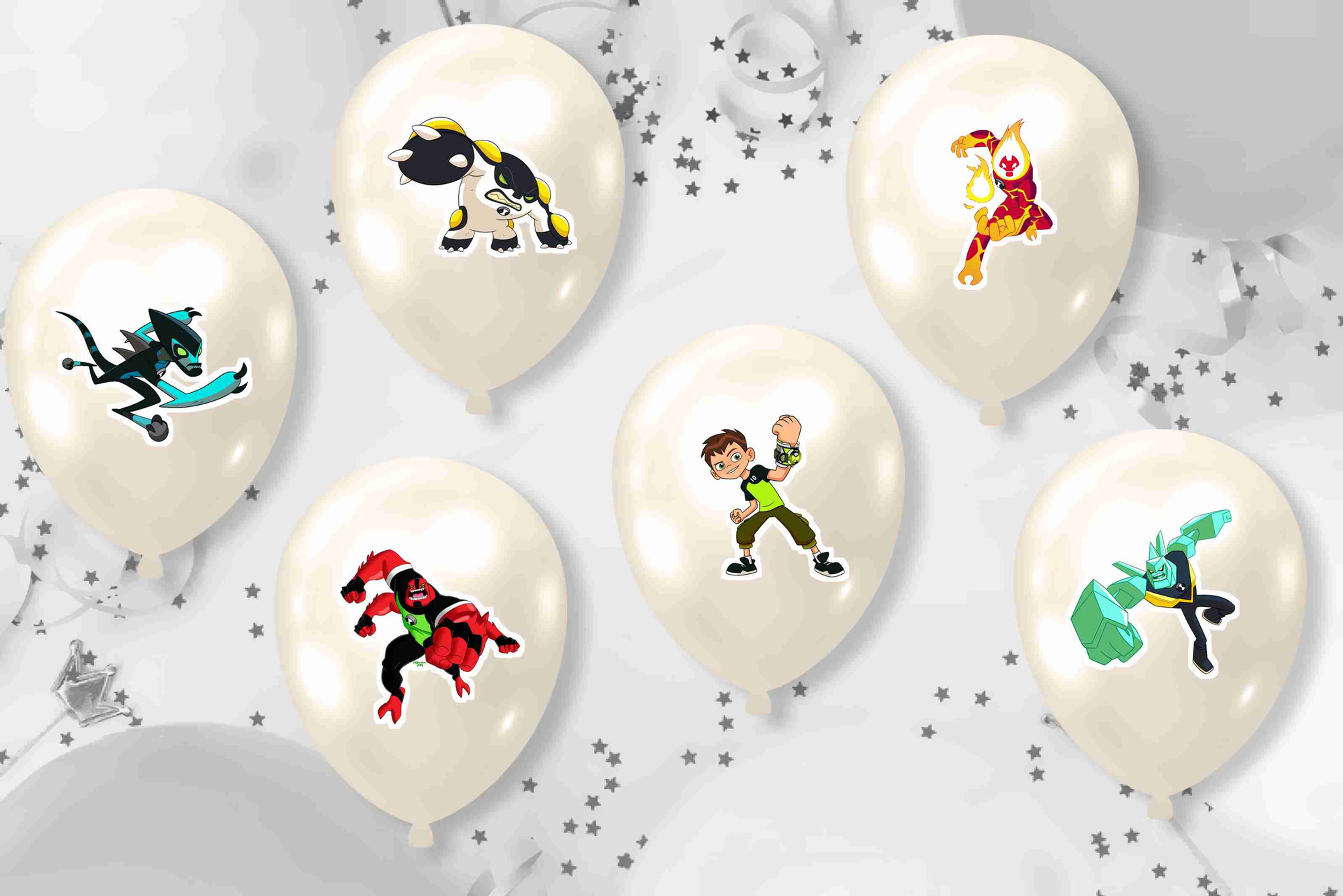 Autocolantes para balões Ben 10