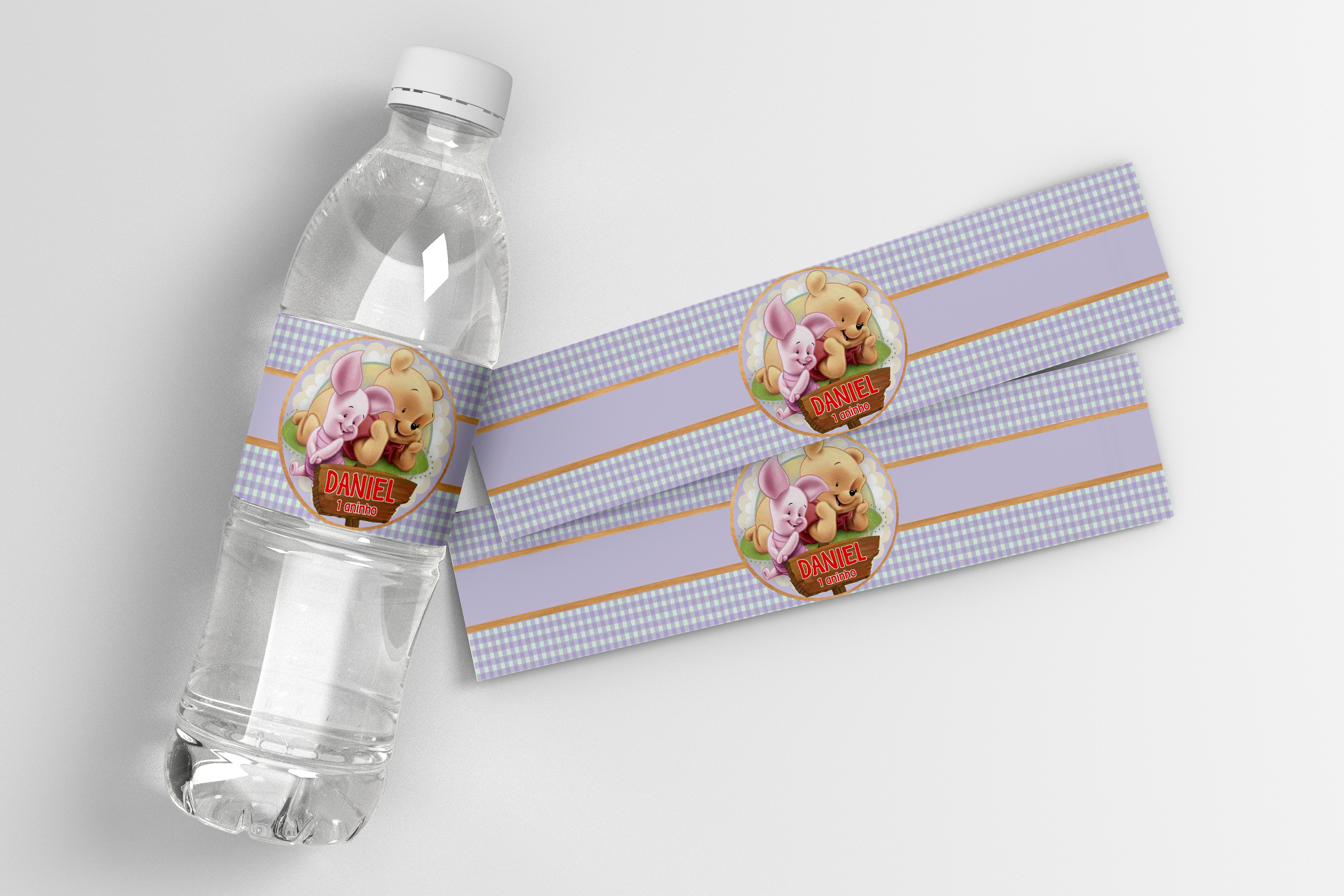 Rotulo garrafa Baby Winnie The Pooh