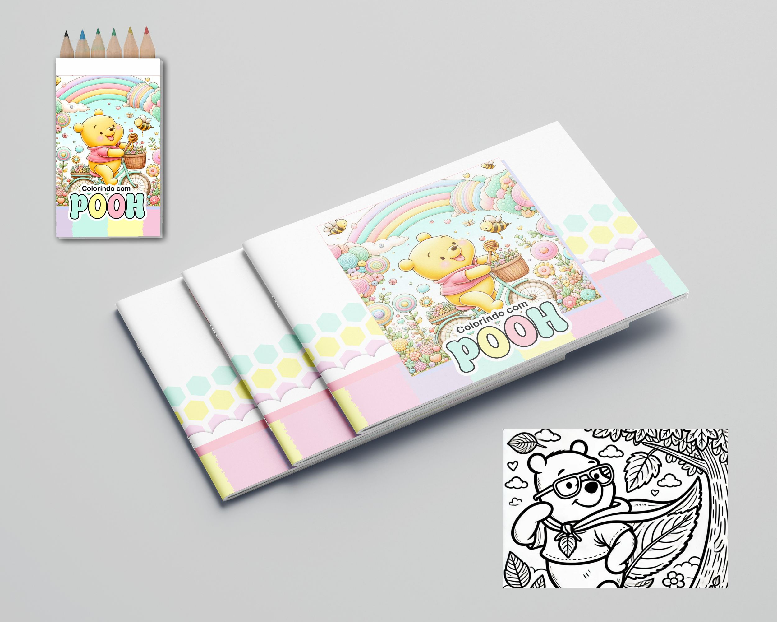 Livrinho de colorir Ursinho Pooh