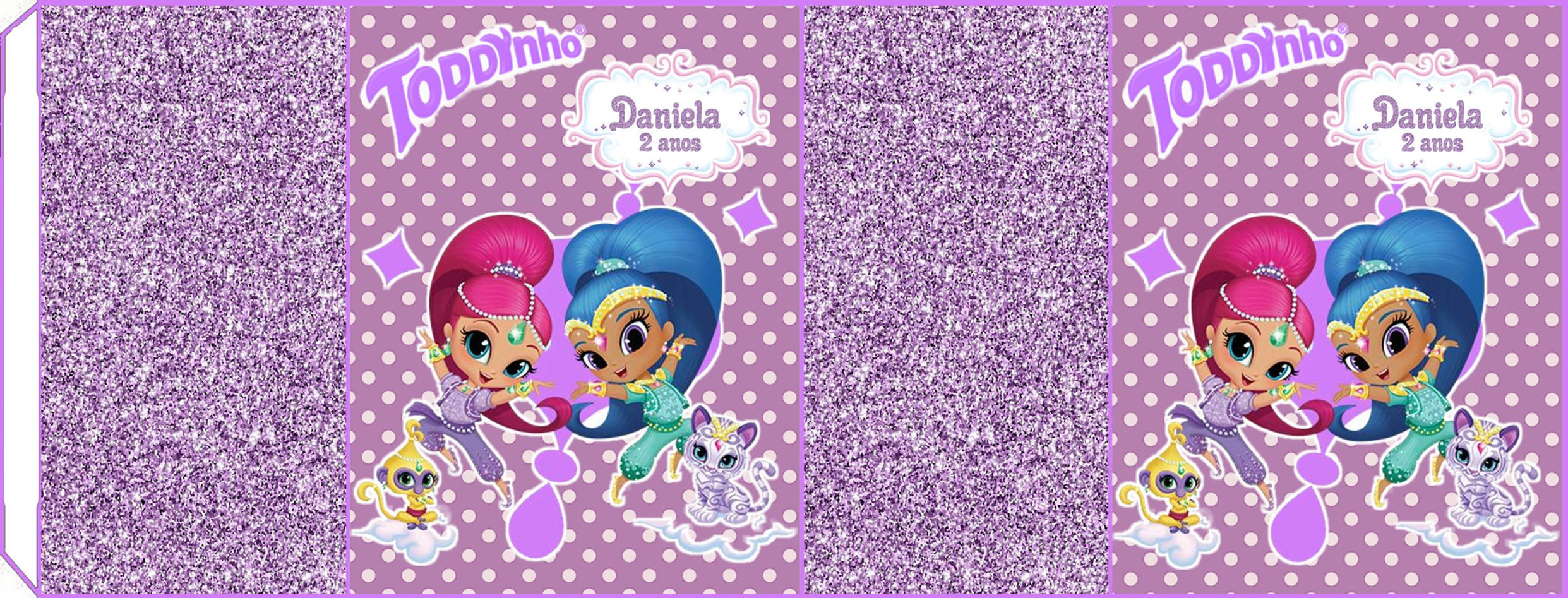 Capa para Sumos e Achocolatados Shimmer e Shine