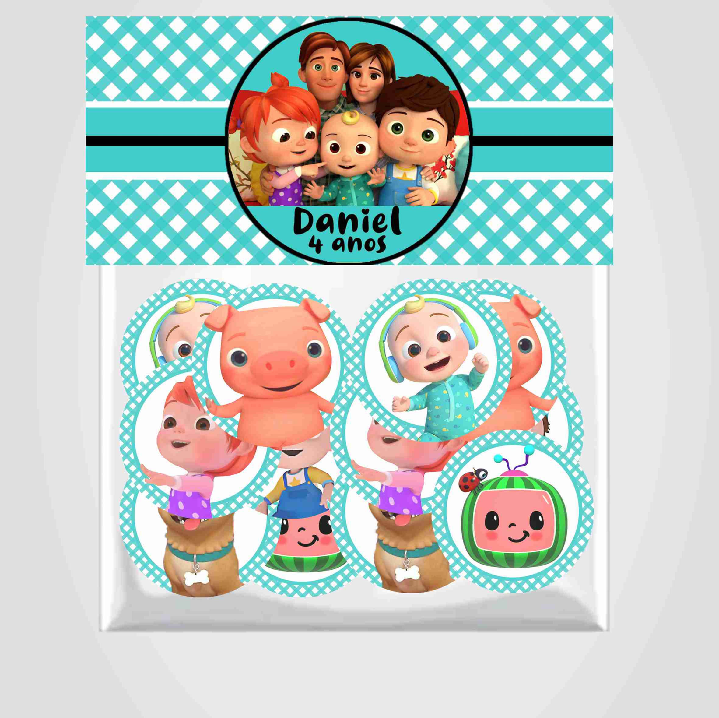 Jogo da memória 6 pares Cocomelon