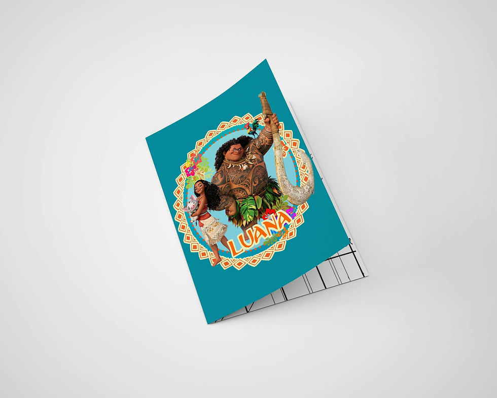 Livrinho de colorir Vaiana