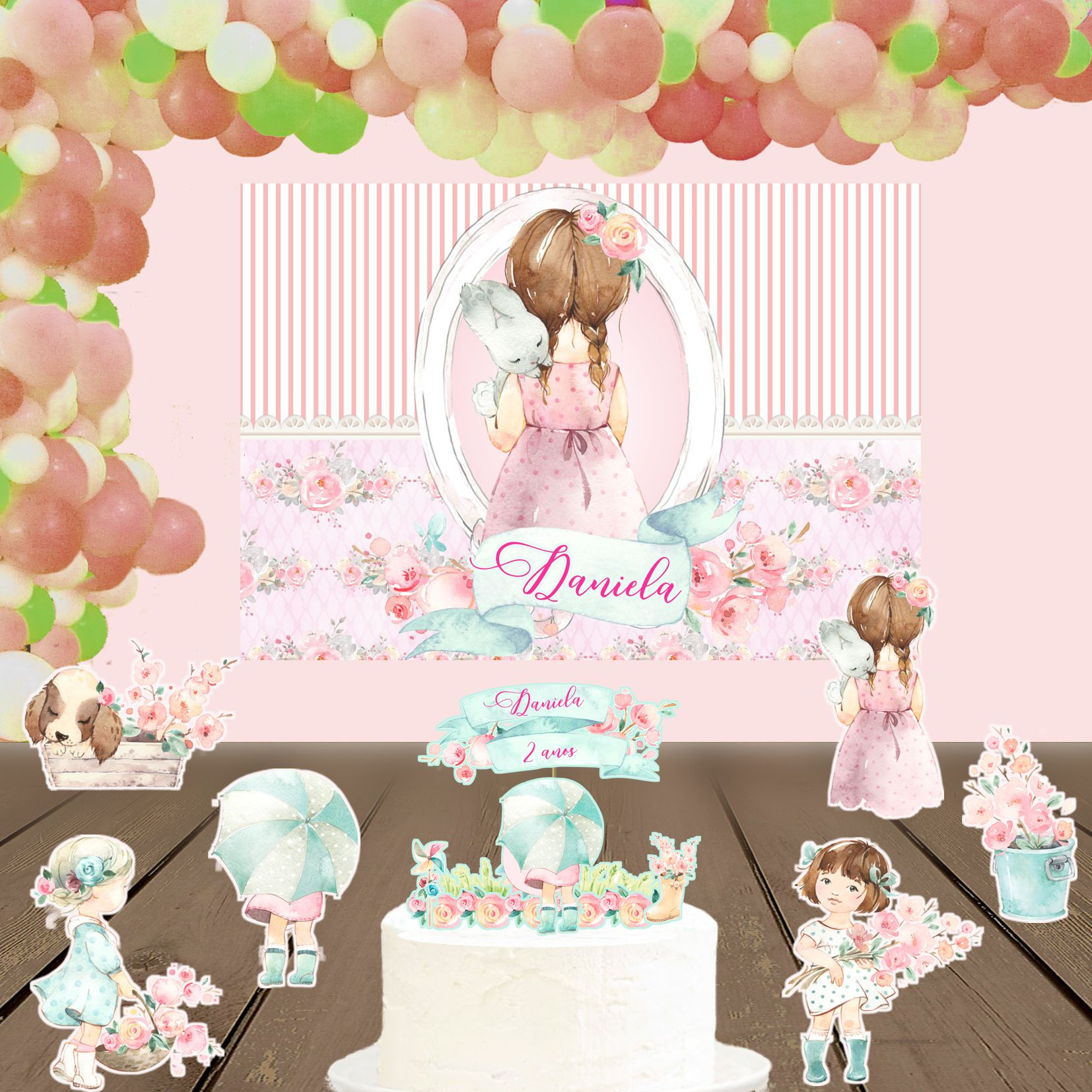 Kit de Festa Básico 1 Bonecas 2