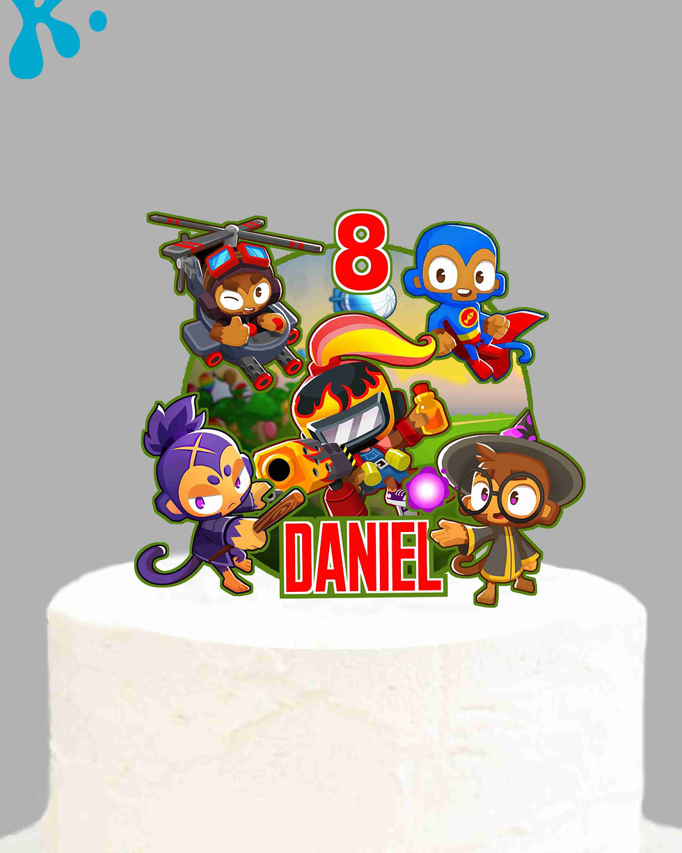 Topo de Bolo Personalizado Bloons TD