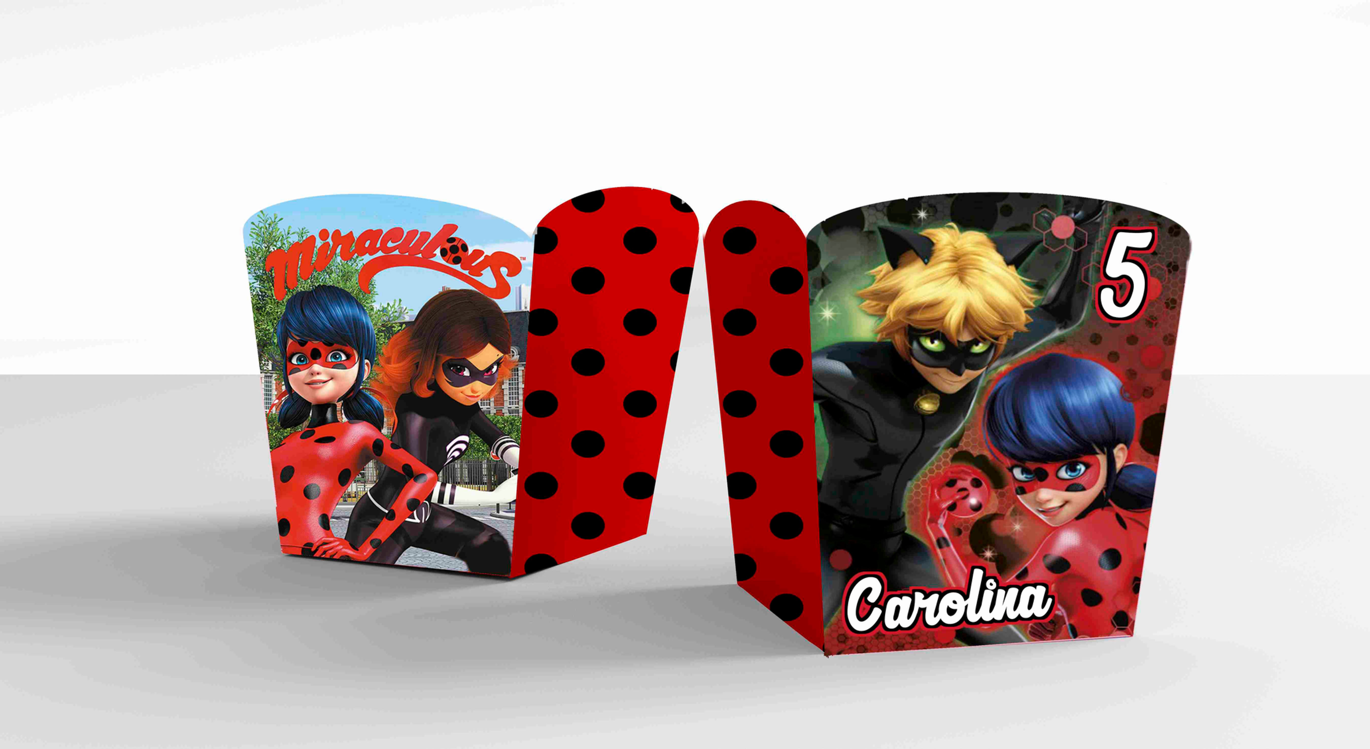 Caixa Pipocas Miraculous As Aventuras de Ladybug