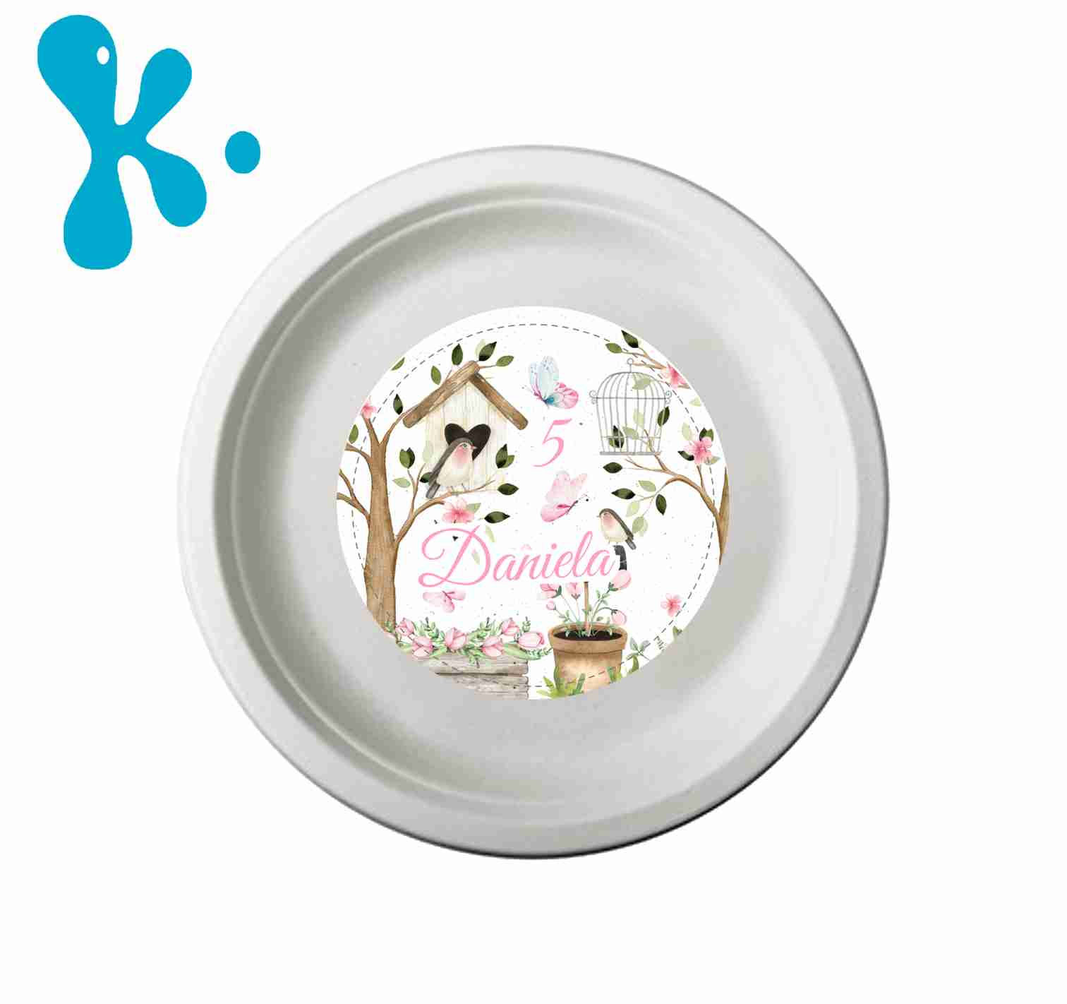 Autocolante para Prato Jardim