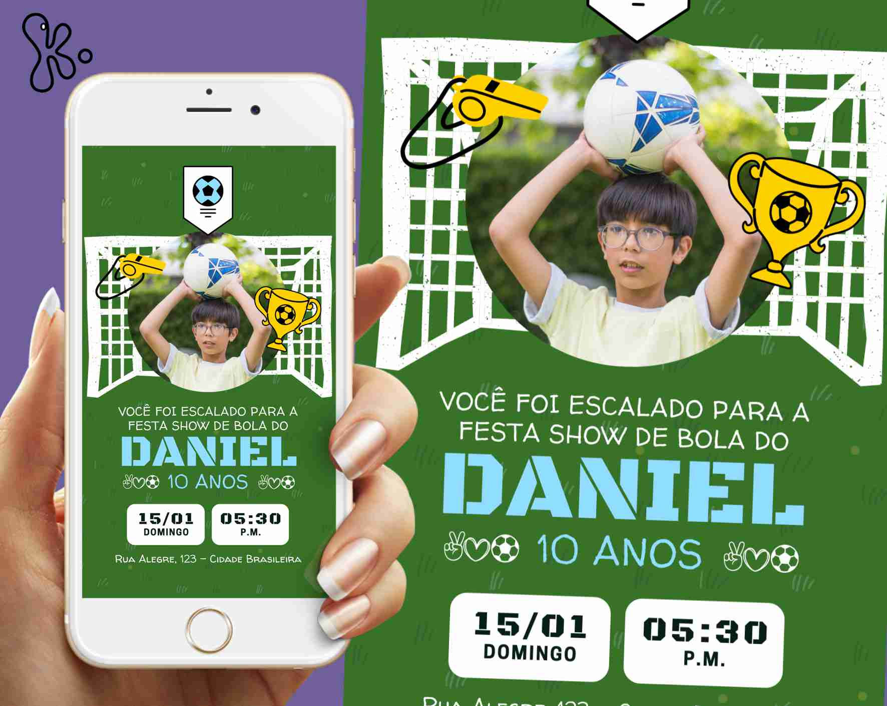 Convite Digital Futebol 24