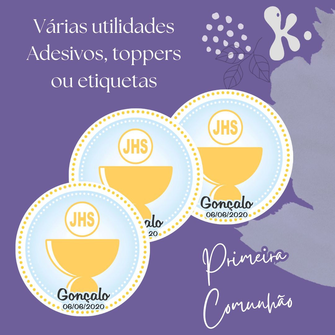 Círculos Multiusos Primeira Comunhão Menino