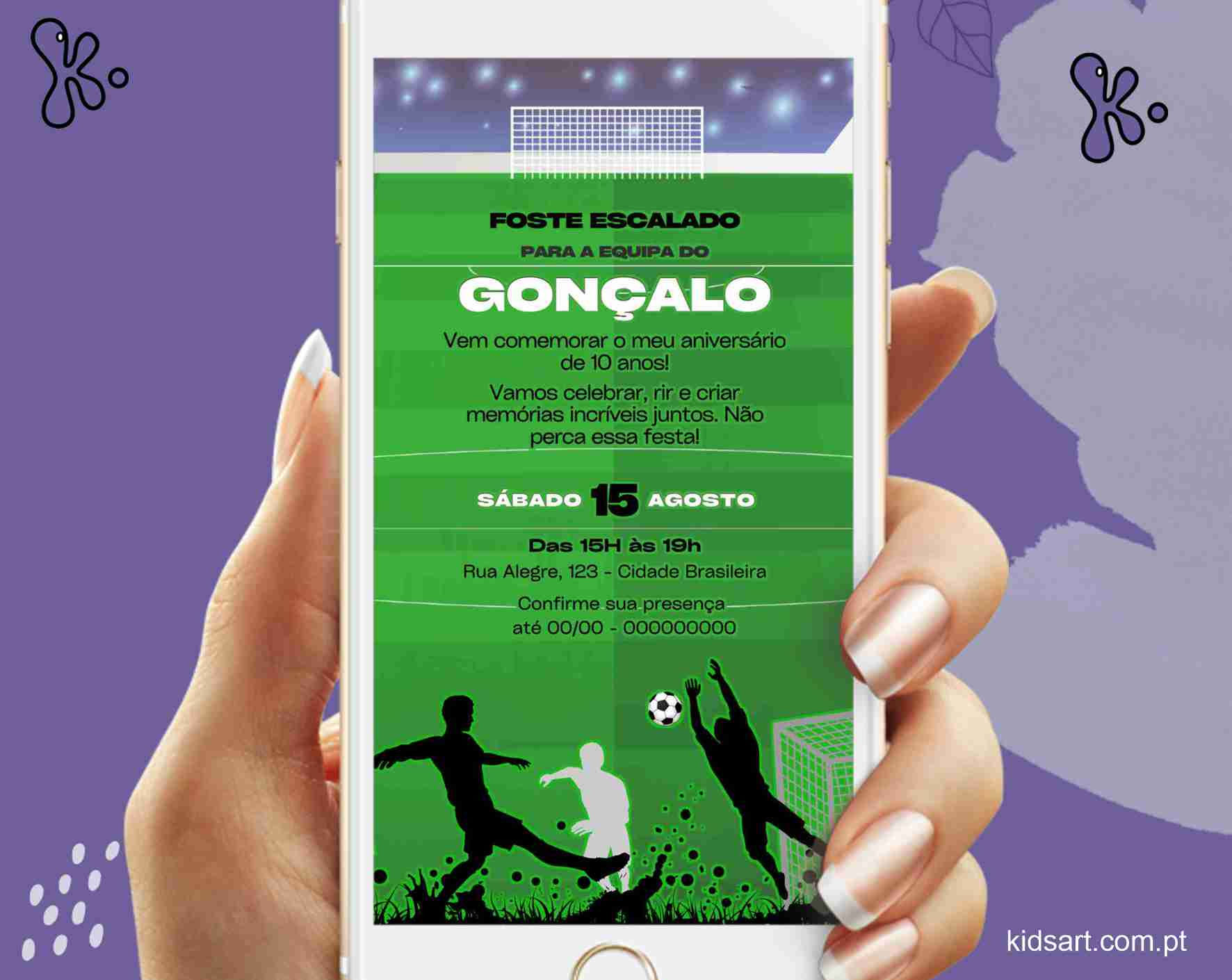 Convite Digital Futebol 72a