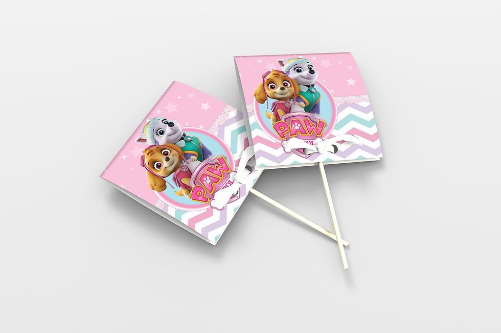 Chupa Personalizado Patrulha Pata Menina