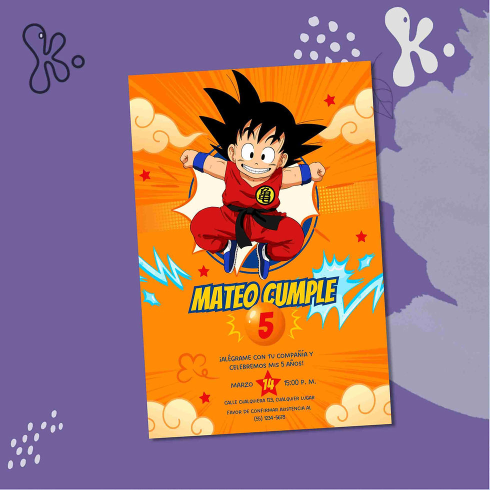 Convite Digital Dragon Ball Z 5