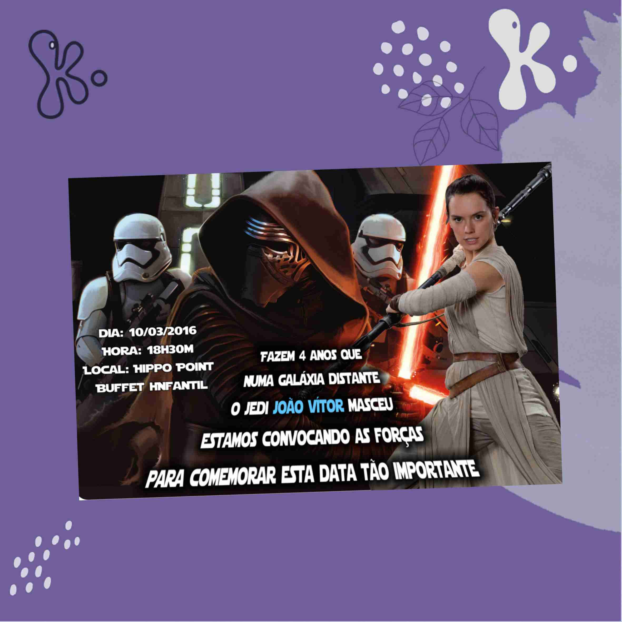 Convite Digital Star Wars 5