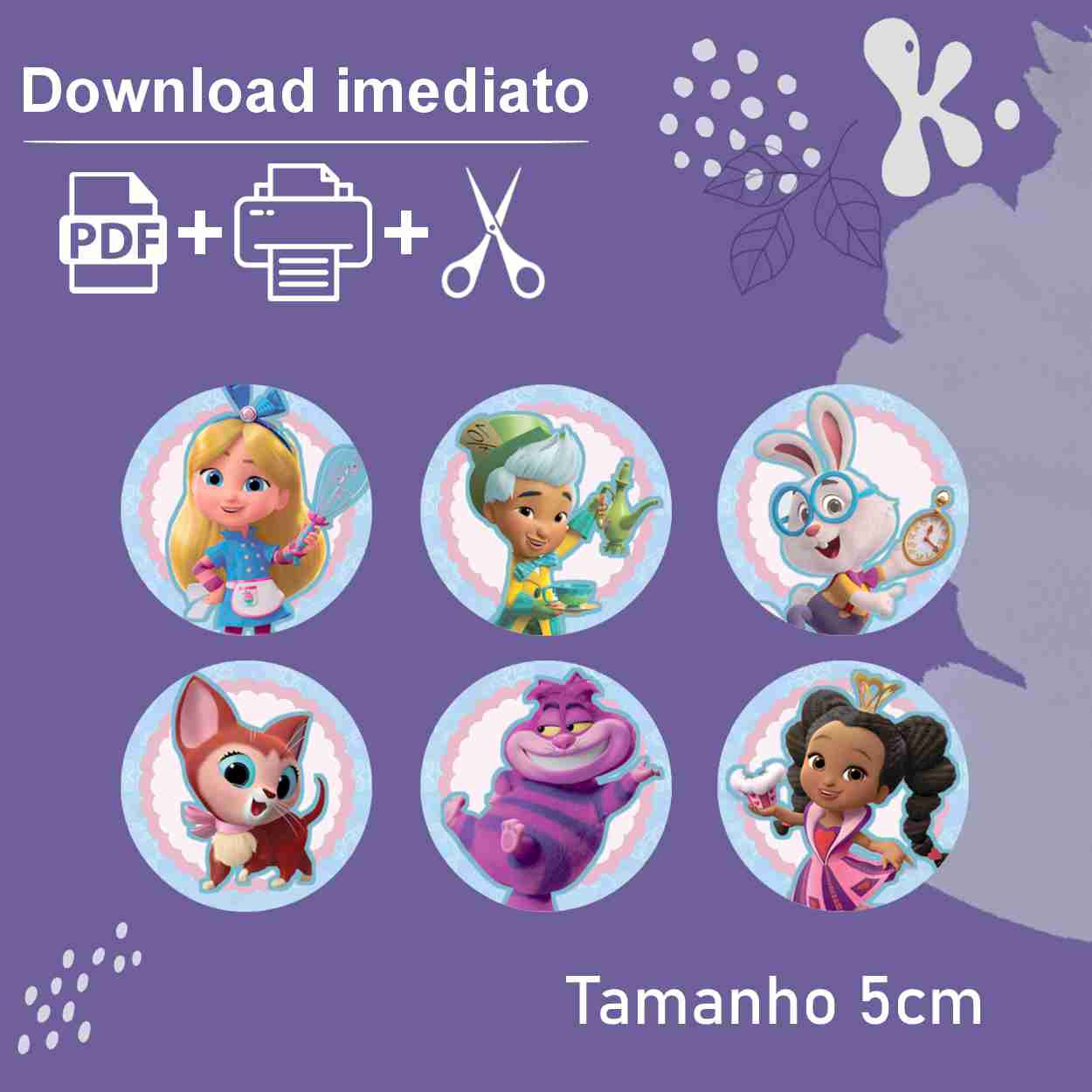 Círculos Multiusos Alice na Sua Maravilhosa Pastelaria