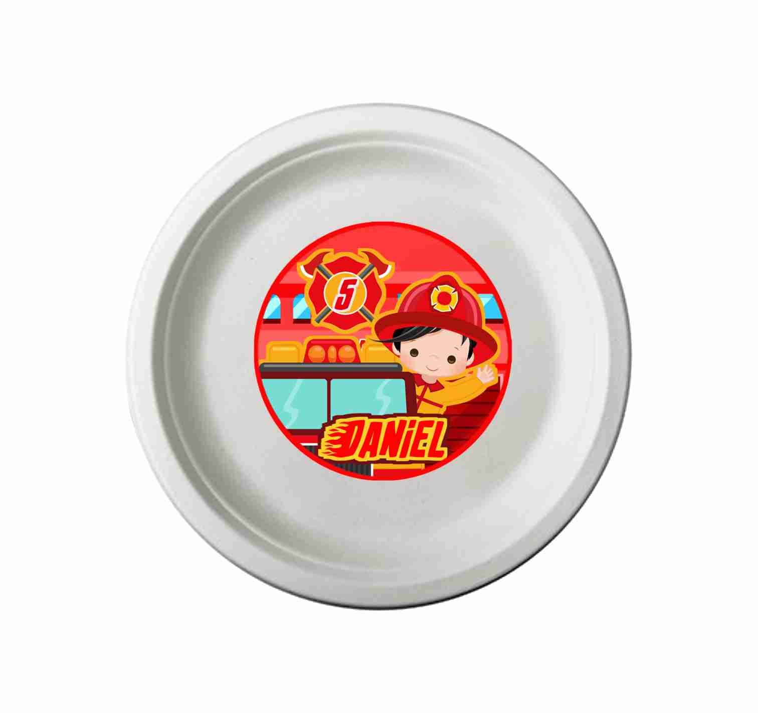 Autocolante para prato Bombeiros