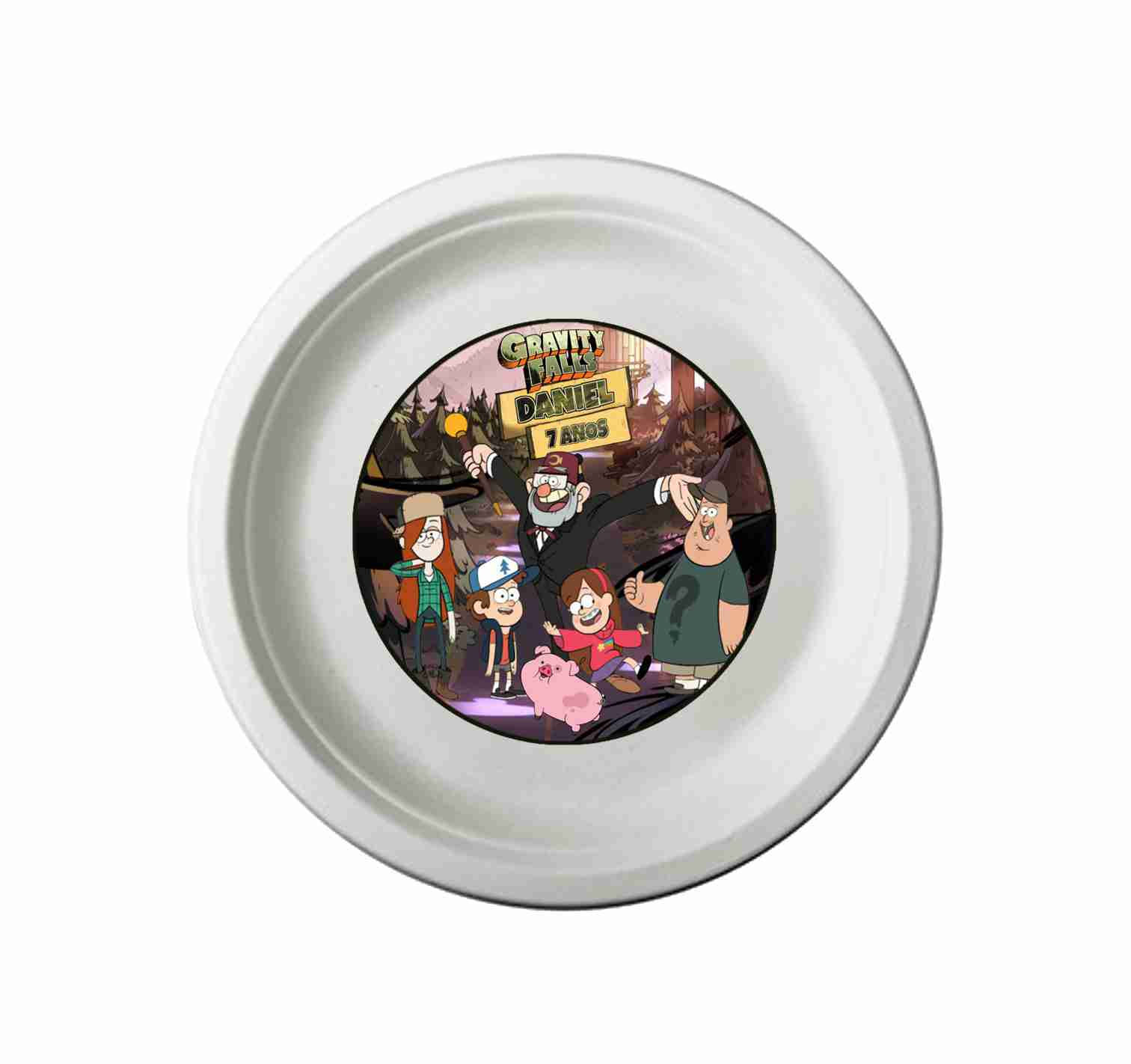 Autocolante para prato Gravity Falls