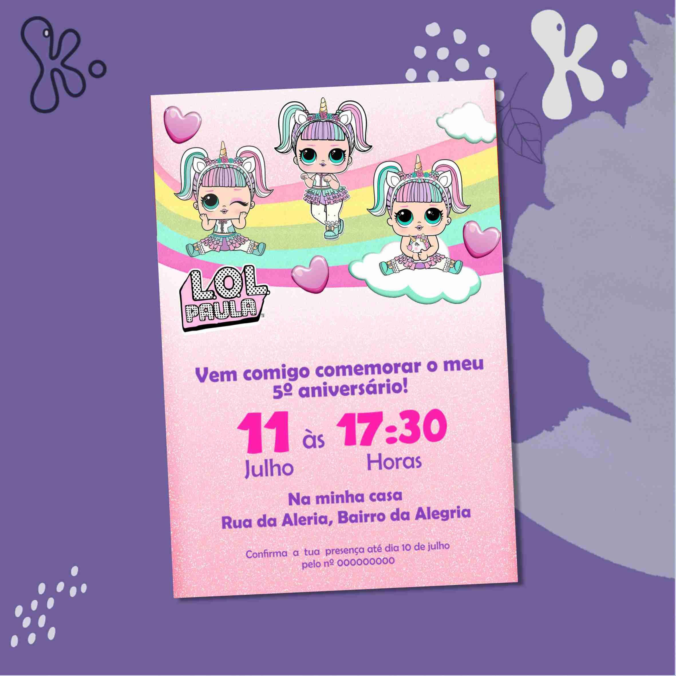 Convite Digital Bonecas LOL Surprise 7