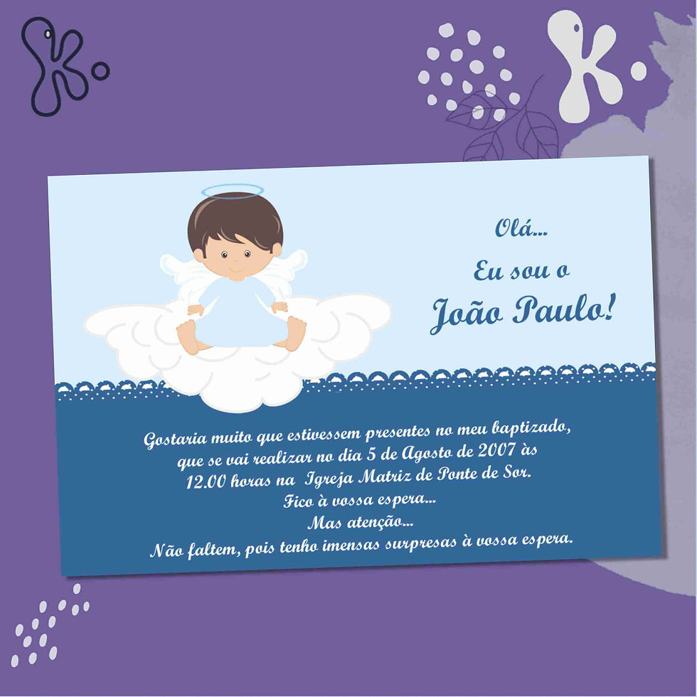 Convite Digital Batizado 18