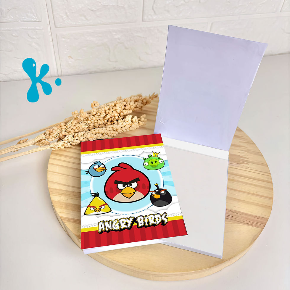 Bloquinho de Anotações com Capa Angry Birds