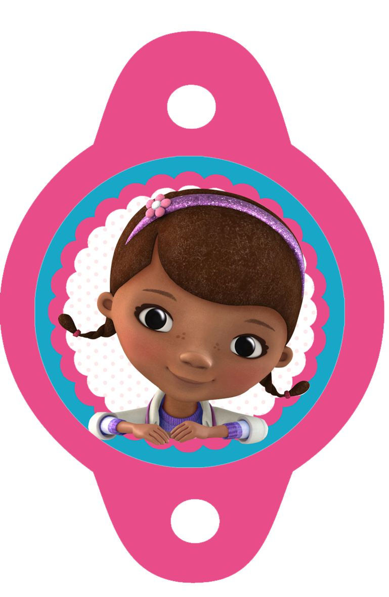 Tags para palhinhas Doutora Brinquedos 1