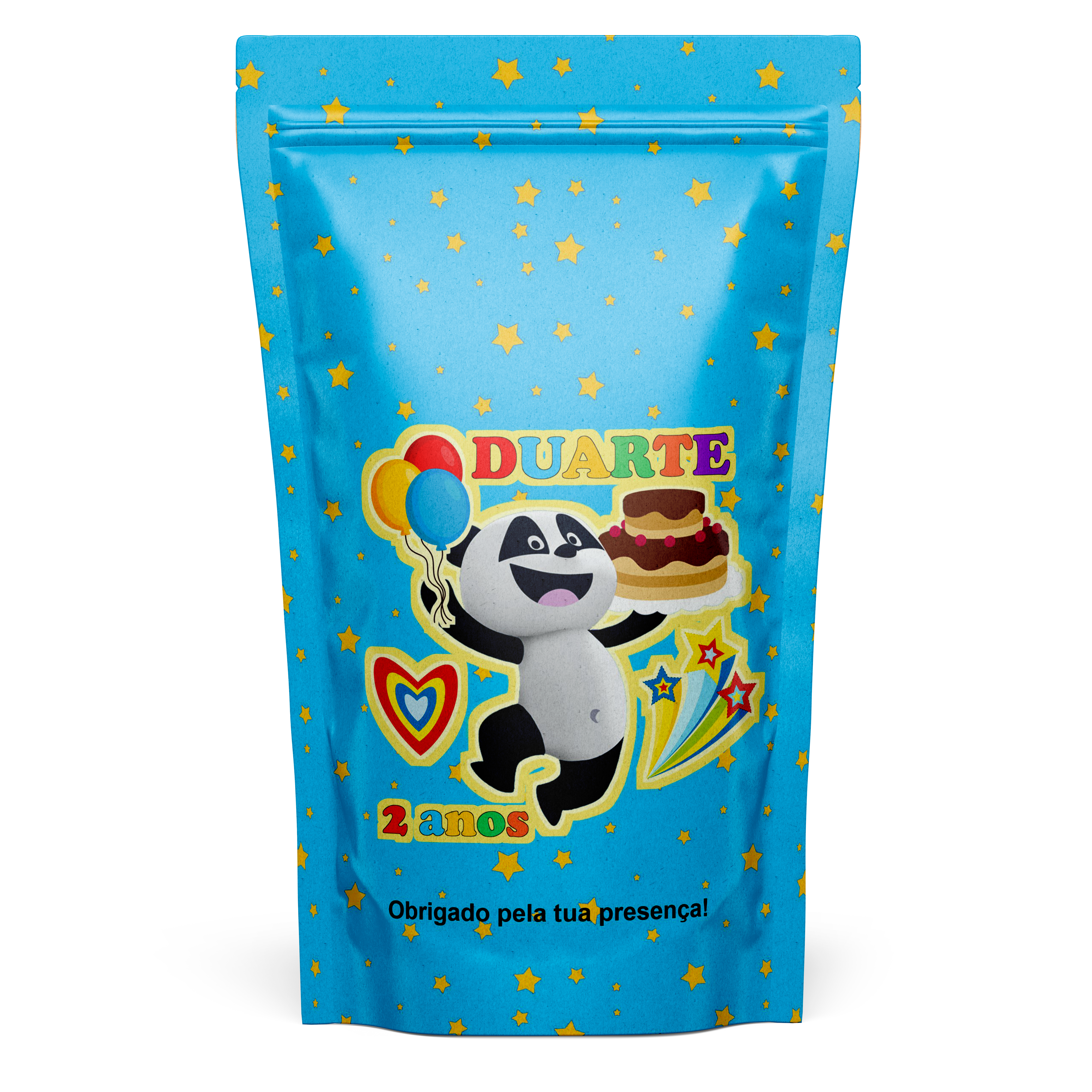 Saco ZIP LOK Panda e os Amigos